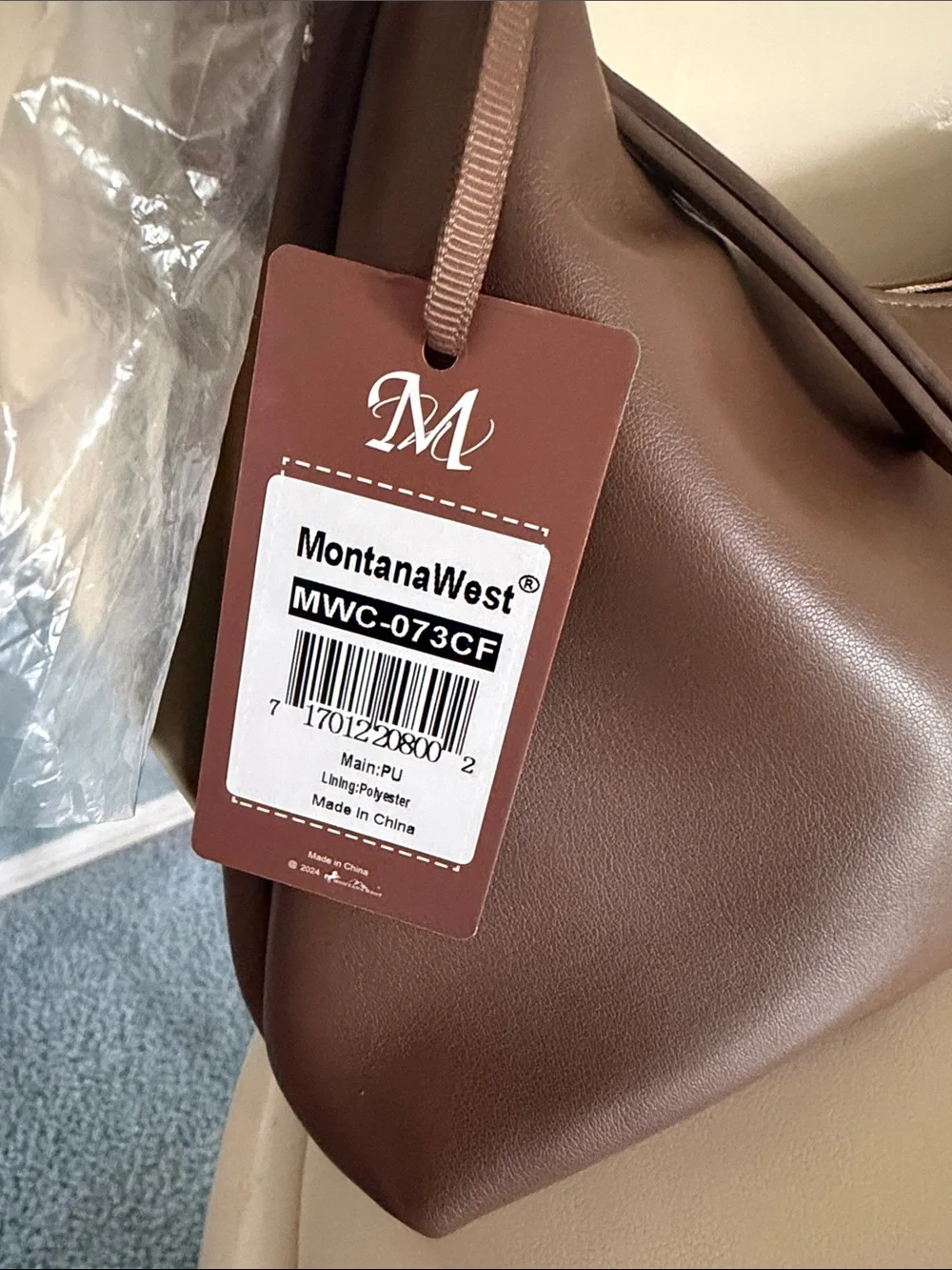 NWT Montana West Tan Brown Hobo Shoulder Bag